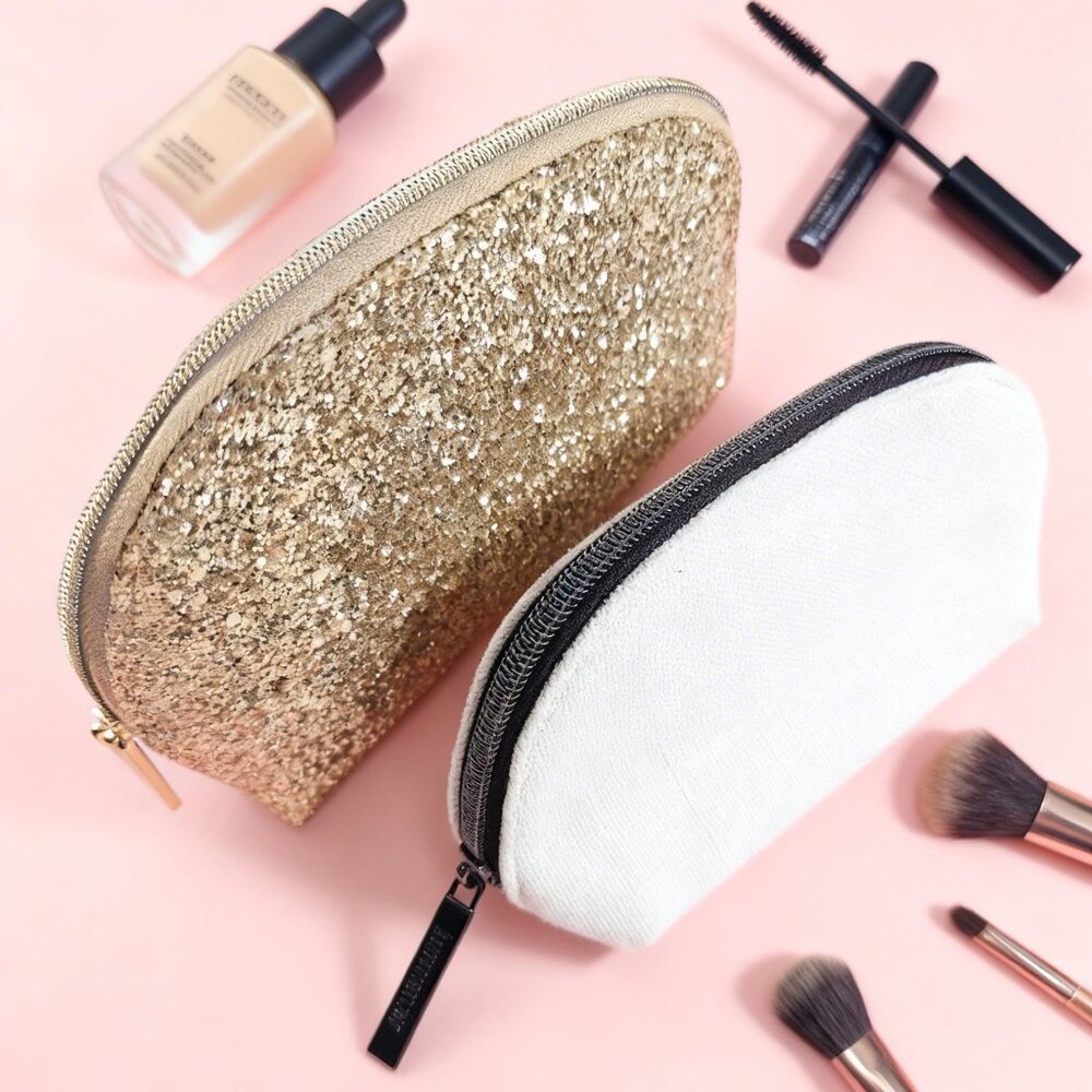 Estée Lauder & Laura Mercier Cosmetic Makeup Bag Bundle – Chic & Travel-Ready - Picture 1 of 6